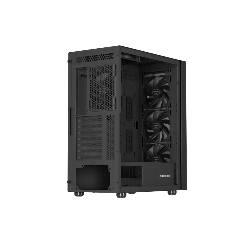 GENESIS Diaxid 605F Midi Tower Korpusas Juodas