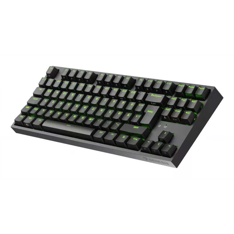 GENESIS Thor 404 TKL klaviatūra žaidimams USB QWERTZ vokiška juoda
