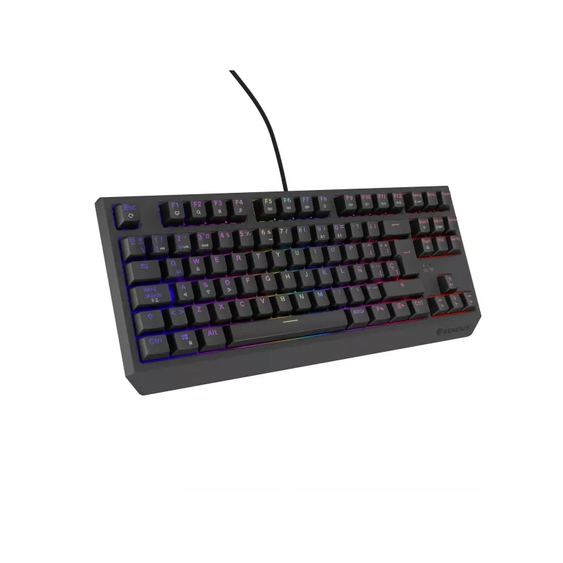 GENESIS Thor 230 TKL klaviatūra žaidimams USB QWERTY ispaniška juoda
