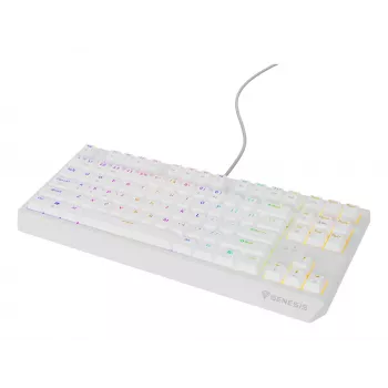GENESIS Thor 230 TKL klaviatūra žaidimams, mechaninė, USB, QWERTY, US English, balta
