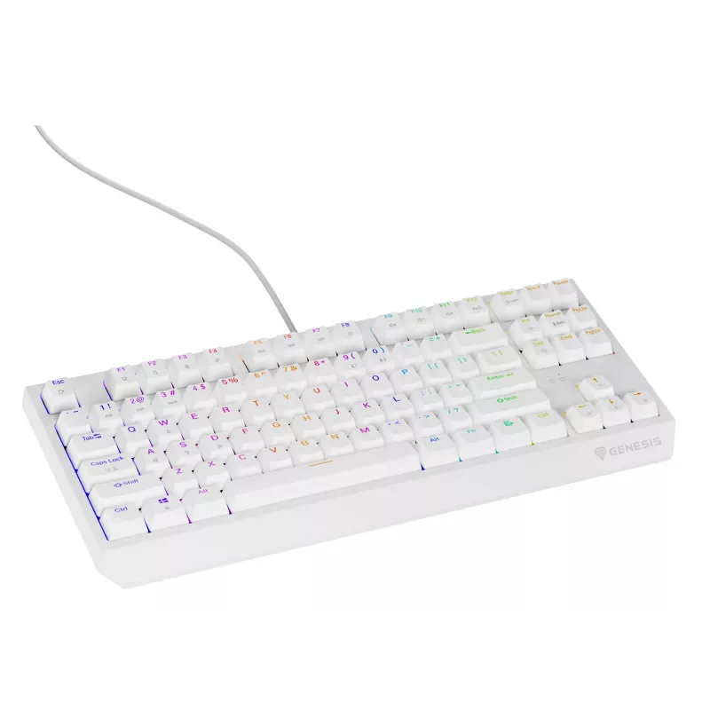 GENESIS Thor 230 TKL klaviatūra žaidimams, mechaninė, USB, QWERTY, US English, balta
