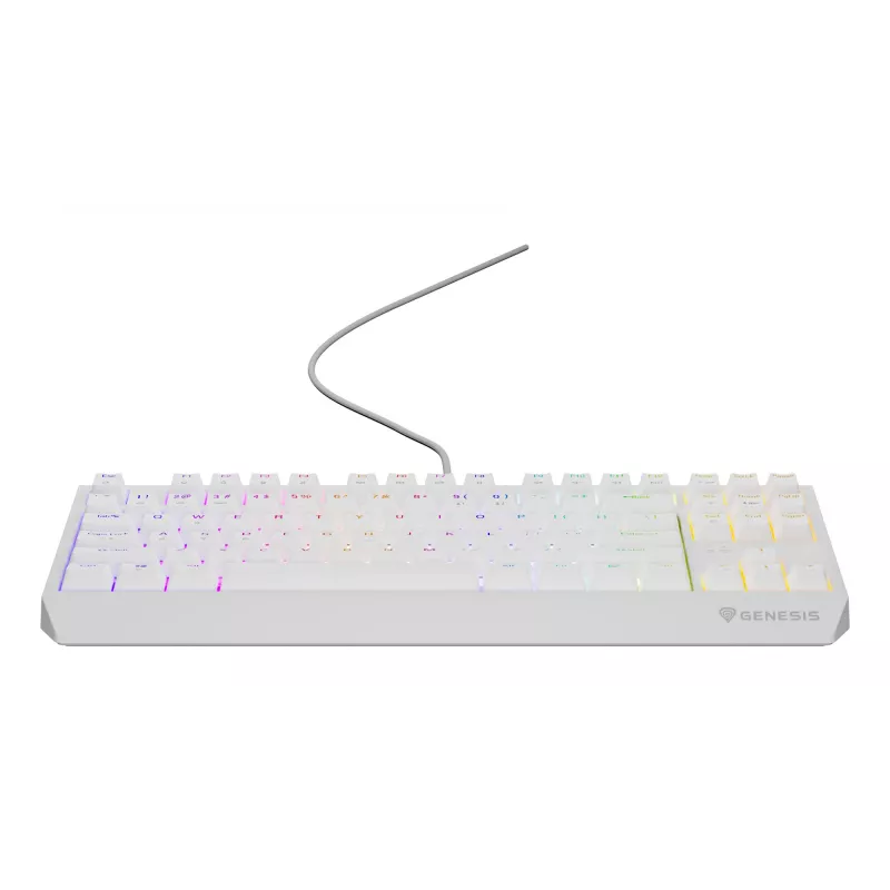 GENESIS Thor 230 TKL klaviatūra žaidimams, mechaninė, USB, QWERTY, US English, balta