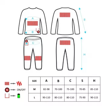 Apsauginė liemenė Glovii GXBL slidinėjimui ir snieglenčių sportui, unisex, L, juoda, kvėpuojanti, įkraunama baterija