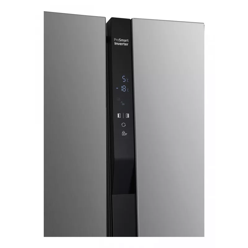 Šaldytuvas Beko GNO5322XPN šalia šaldiklio, laisvai pastatomas, 532 L, nerūdijantis plienas