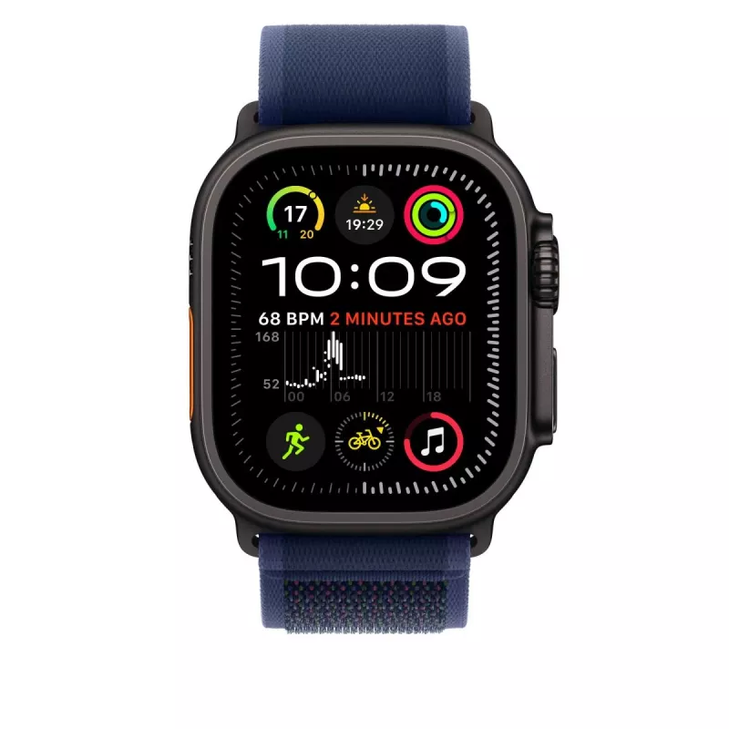APPLE 49mm Blue Trail Loop - S/M - Juodas titano apdaila
