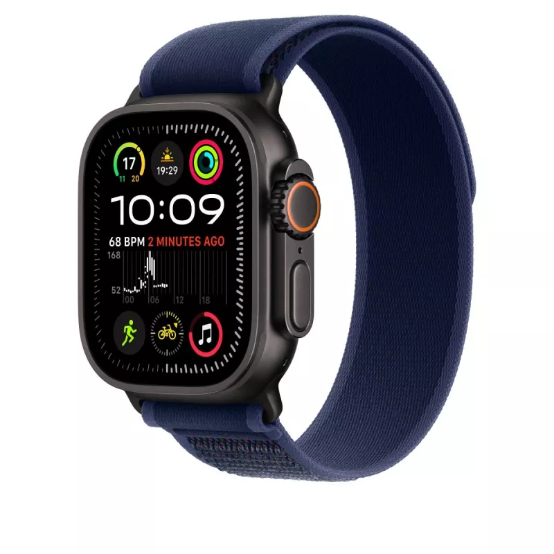 APPLE 49mm Blue Trail Loop - S/M - Juodas titano apdaila