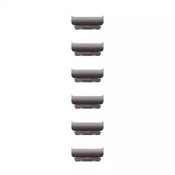 Apple 46mm Slate Link Bracelet Kit – 6 pilkos spalvos nerūdijančio plieno prailginimo grandelės
