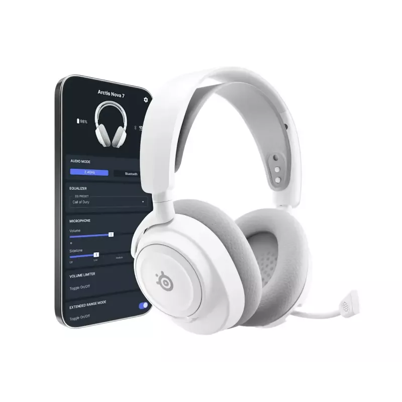Ausinės Steelseries Arctis Nova 7 Wireless Gen 2 Gaming Bluetooth Baltos