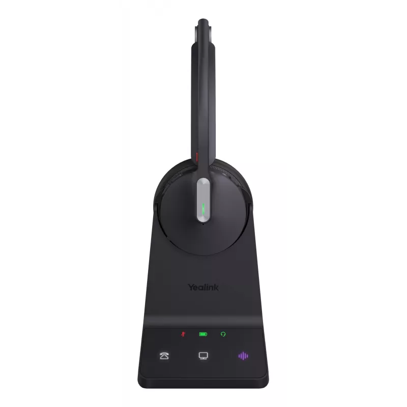 Yealink WH64 Mono UC ausinės, belaidės, 20–20000 Hz, biurui/skambučių centrui, 92 g, juodos