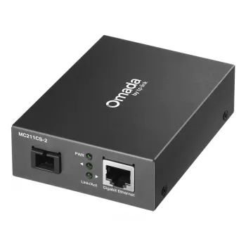 TP-Link Omada MC211CS-2 tinklo medijos keitiklis 1000 Mbit/s 1310 nm Vienmodis Juodas
