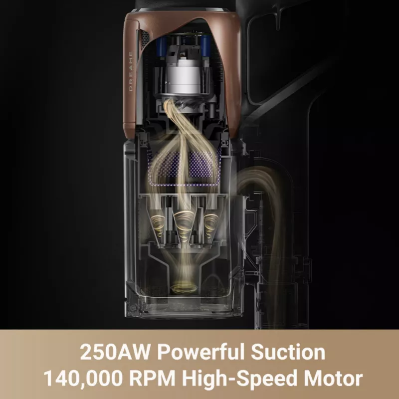 Dreame Z20 belaidis 2 viename stiebinis dulkių siurblys su HEPA filtru, be maišelio