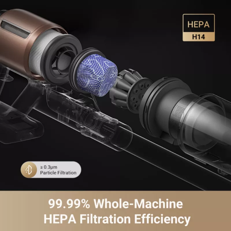 Dreame Z20 belaidis 2 viename stiebinis dulkių siurblys su HEPA filtru, be maišelio