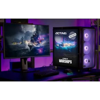 Stalinis kompiuteris ActiveJet MIDI Tower AMD Ryzen 7 9700X, 32GB DDR5 6000MHz, 1TB SSD, Radeon RX 9060 XT 16GB, Windows 11 Pro, 850W, juodas