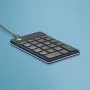 R-Go Tools Numpad Break – ergonomiškas skaitmeninis klaviatūros blokas su pertraukų programine įranga, laidinis, juodas