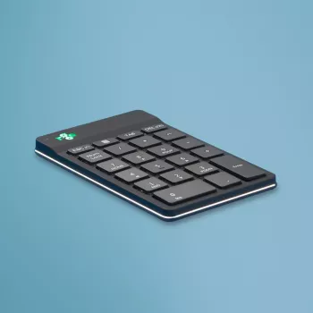 R-Go Tools skaitmeninis klavišų blokas R-Go Numpad Break, ergonomiškas skaitmeninis klavišų blokas su pertraukų programine įranga, Bluetooth, juodas