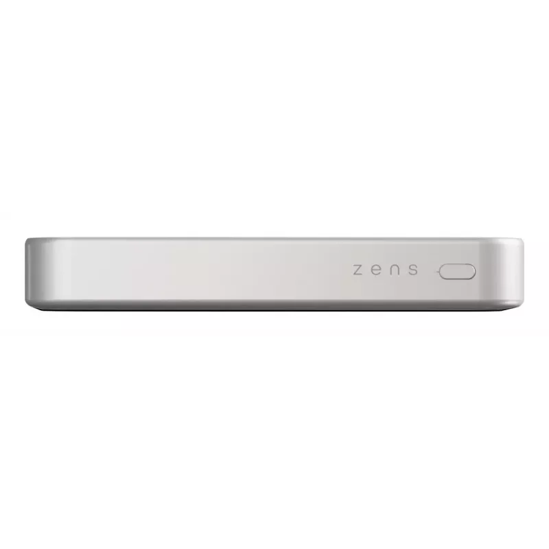 ZENS Powerbank Slim Qi2 Al 10000mah Baltas