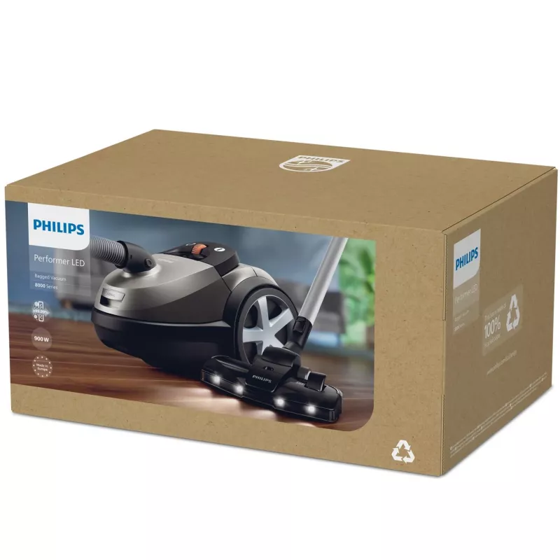 Philips 8000 serijos XD8152/12 dulkių siurblys, 900 W, cikloninis, su maišeliu, 4 L