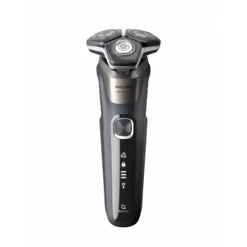 Philips SHAVER Series 5000 S5887/30 vyriškas skustuvas su rotacine galvute ir trimeriu, juodas/pilkas