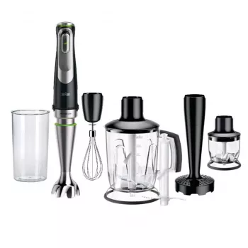 Braun MultiQuick 9 MQ9147X Panardinis blenderis 0.6 L 1200 W Juodas, Nerūdijantis plienas