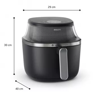 Oro gruzdintuvė Philips 3000 serijos NA322/00, 4,2 L, 1400 W, varinė/juoda