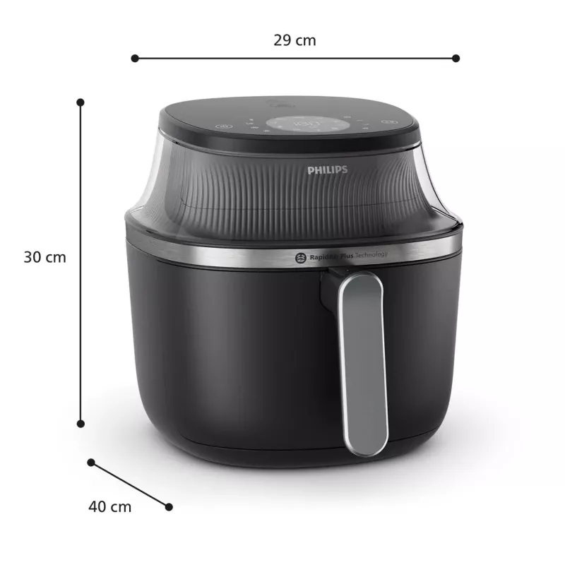 Oro gruzdintuvė Philips 3000 serijos NA322/00, 4,2 L, 1400 W, varinė/juoda