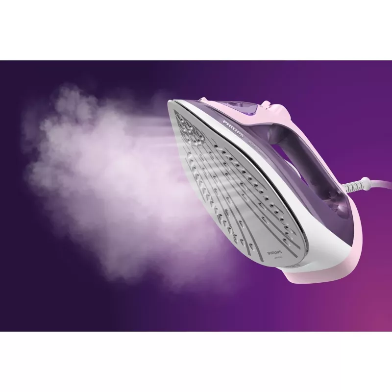 Philips 3000 serijos DST3020/30 garinis lygintuvas, keraminis padas, 2200 W, rožinė, violetinė