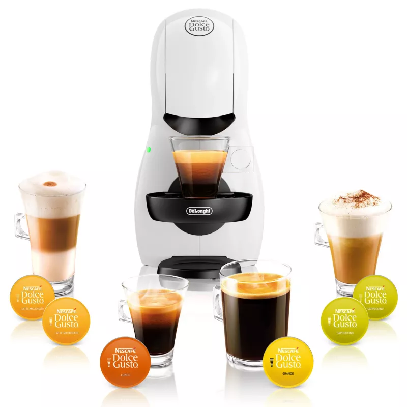 De’Longhi Piccolo EDG110.WB kavos aparatas kapsulinis, rankinis, 0,8 L