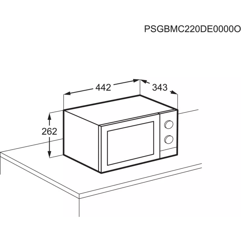 Griliu kombinuota mikrobangų krosnelė Electrolux EMZ421MMTI – 800 W, 20 L, titano spalva, 270 mm padėklas