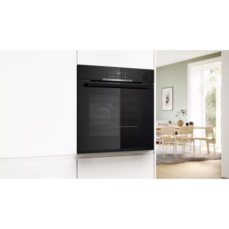Įmontuojama elektrinė orkaitė Bosch Serie 4 HRG312BB4, 71 L, 3600 W, juoda, jutiklinis valdymas, A+