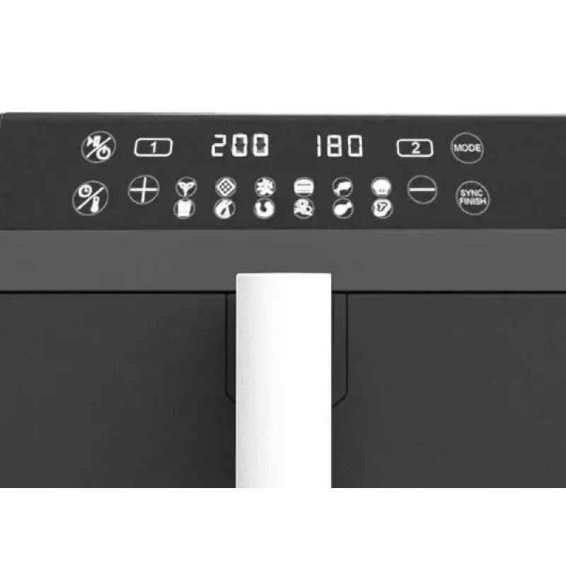 Elektrinė oro gruzdintuvė Maestro MR-761, 10 L, 2400 W, 12 programų, 80–200 °C, dviguba konstrukcija, juoda