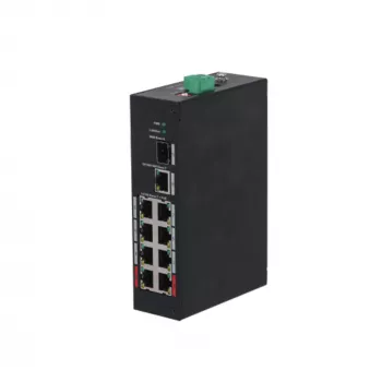 Dahua Technology PFS3110-8ET-96-V2 nevaldomas Fast Ethernet (10/100) Power over Ethernet (PoE) 10U juodas