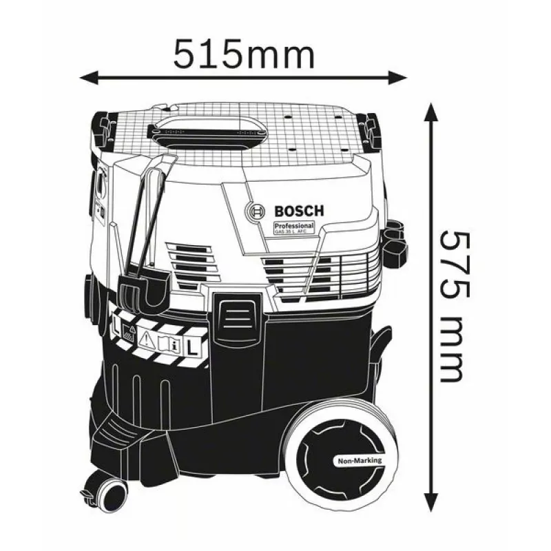 Bosch GAS 35 L AFC Professional sausas ir šlapias siurblys 1200 W