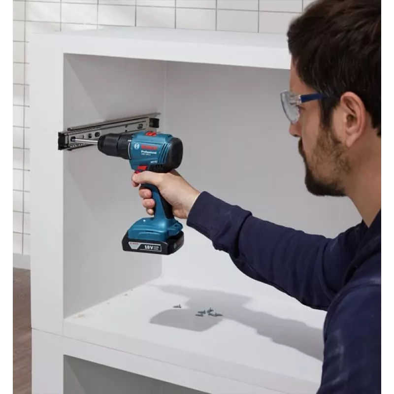 Bosch GSR 185-LI Professional gręžtuvas su pistoline rankena, bešepetėlis, 1900 RPM, 1,3 kg, mėlynas