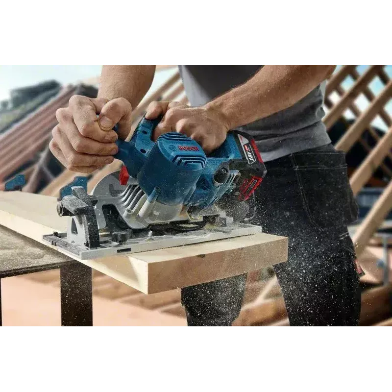 Bosch GKS 185-LI 16.5 cm belaidis diskinis pjūklas, juoda, mėlyna, pilka, 5000 RPM