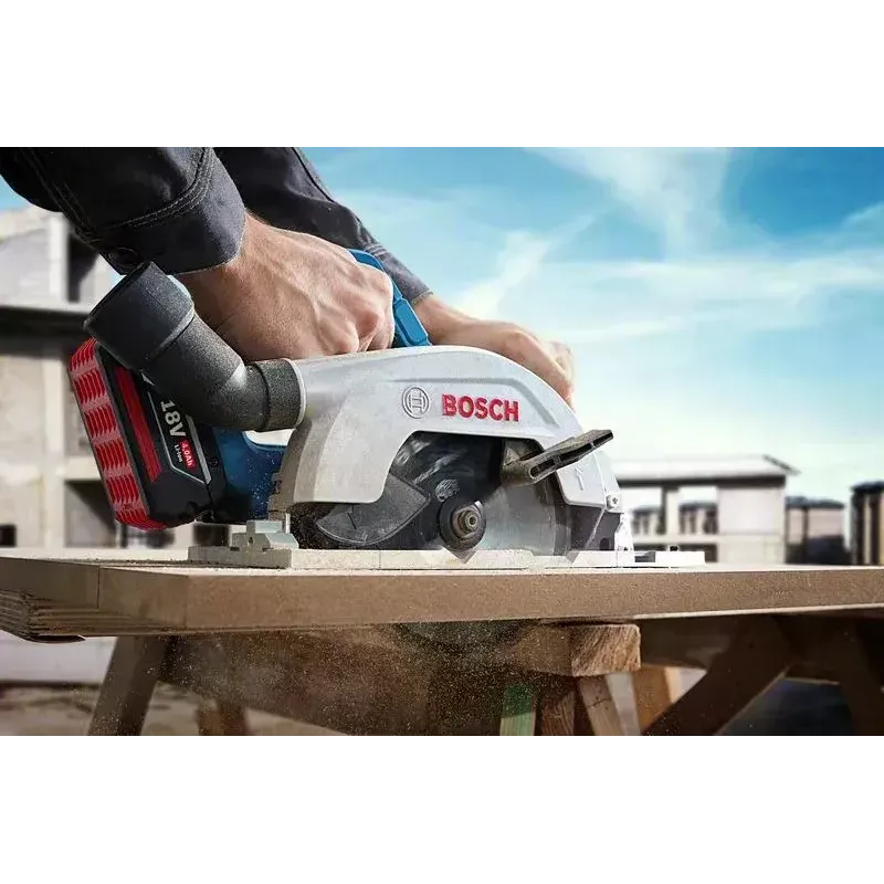 Bosch GKS 185-LI 16.5 cm belaidis diskinis pjūklas, juoda, mėlyna, pilka, 5000 RPM