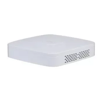 Tinklinis vaizdo registratorius DAHUA NVR4104-P-EI – 4 kanalų NVR, iki 3840×2160, SATA HDD, 1U, baltas