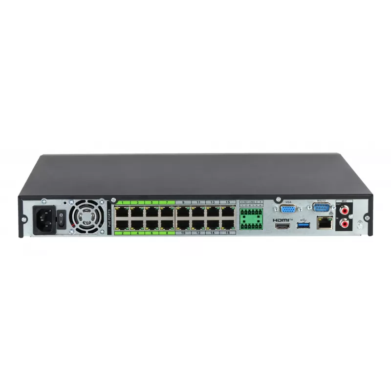 Dahua Technology WizSense NVR5216-16P-EI2 tinklinis vaizdo įrašytuvas 1U Juodas