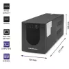 Qoltec UPS 53776 Line-Interactive 1.5 kVA 900 W 4 AC lizdai