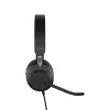 Jabra Evolve2 40 USB-A, MS Teams Stereo, laidinis, biuro/skambučių centro, 20 - 20000 Hz, 188 g, ausinės, juodos