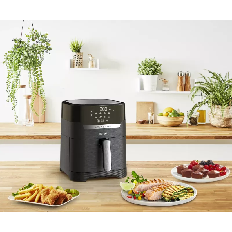 Tefal Easy Fry & Grill EY5058 karšto oro gruzdintuvė, 4,2 L, 1550 W, juoda