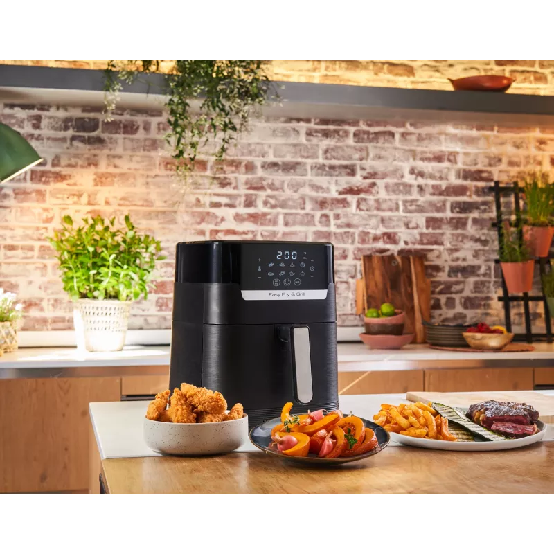 Tefal Easy Fry & Grill EY5058 karšto oro gruzdintuvė, 4,2 L, 1550 W, juoda