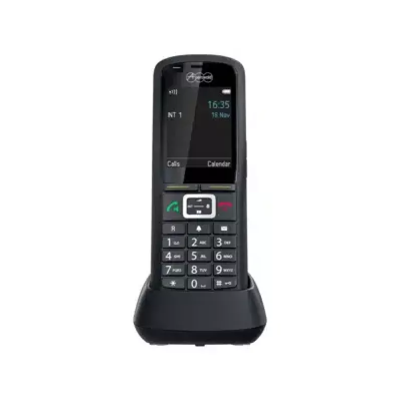 DECT belaidis ragelis Auerswald COMfortel M-730 – stalinis telefonas, 2,4 colio ekranas, garsiakalbis, skambučio ID, SMS, juodas