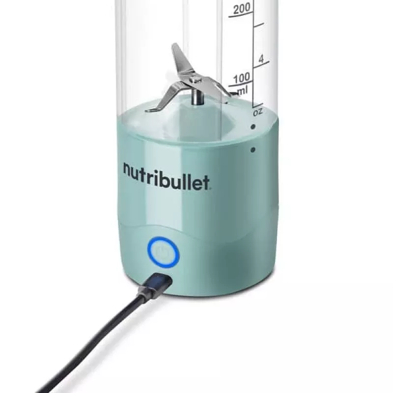 Sportinis blenderis NUTRIBULLET Portable 0,475 L Mėlynas, su akumuliatoriumi, Tritan dubuo, nerūdijančio plieno peiliai
