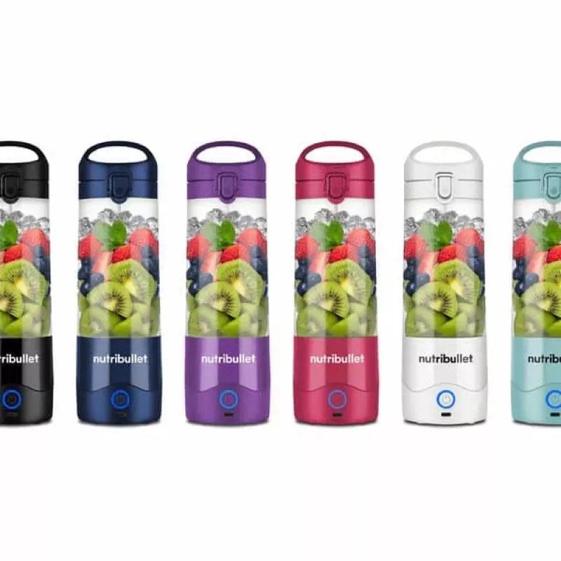 Sportinis blenderis NUTRIBULLET Portable 0,475 L Mėlynas, su akumuliatoriumi, Tritan dubuo, nerūdijančio plieno peiliai