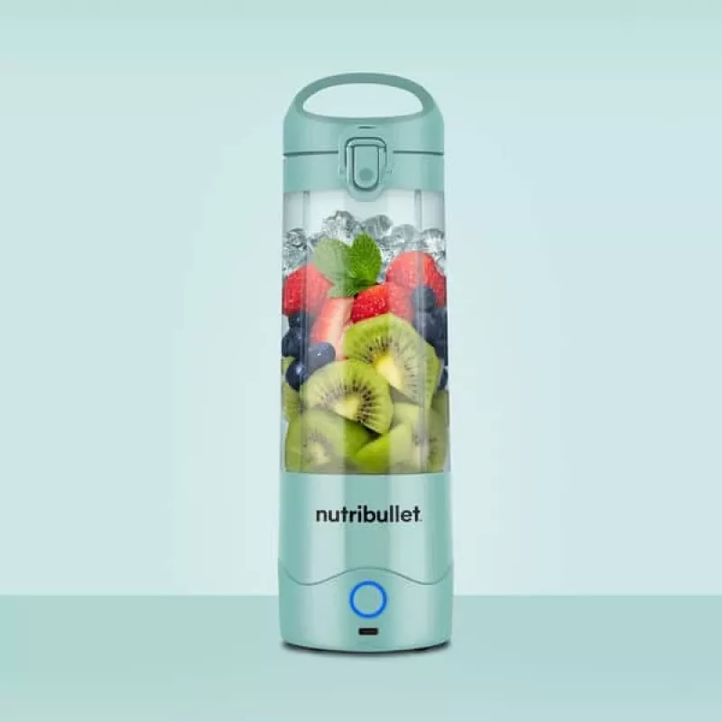 Sportinis blenderis NUTRIBULLET Portable 0,475 L Mėlynas, su akumuliatoriumi, Tritan dubuo, nerūdijančio plieno peiliai