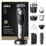 Braun BeardTrimmer 9 BT9560 barzdos kirpimo mašinėlė, akumuliatorinė, 52 mm, 2 cm, šlapiam ir sausam naudojimui, juoda, sidabrinė
