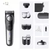 Braun BeardTrimmer 9 BT9560 barzdos kirpimo mašinėlė, akumuliatorinė, 52 mm, 2 cm, šlapiam ir sausam naudojimui, juoda, sidabrinė