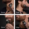 Braun BeardTrimmer 9 BT9560 barzdos kirpimo mašinėlė, akumuliatorinė, 52 mm, 2 cm, šlapiam ir sausam naudojimui, juoda, sidabrinė
