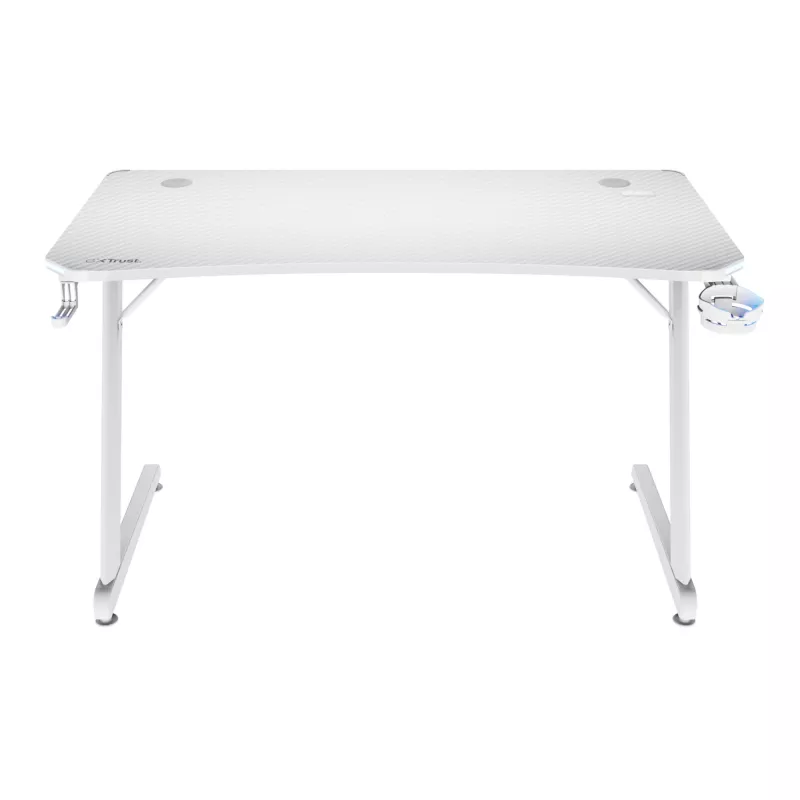 Žaidimų stalas Trust GXT 709W LUMINUS Baltas