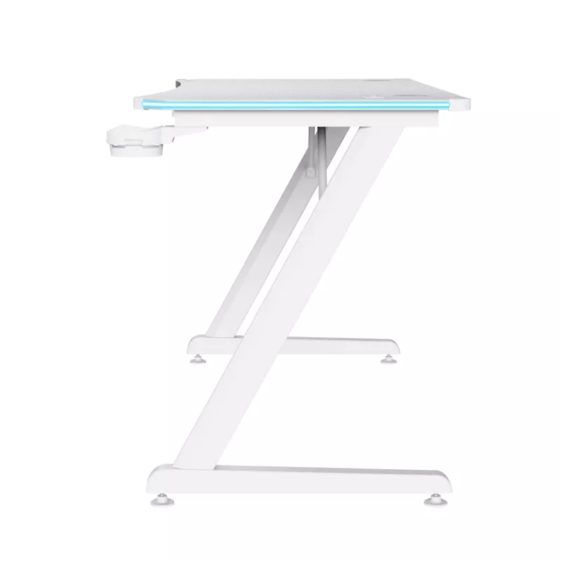 Žaidimų stalas Trust GXT 709W LUMINUS Baltas
